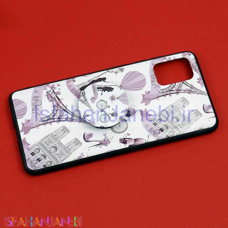 اصفهان جانبی-قاب فانتزی برجسته + پاپ سوکت طرح ایفل سامسونگ A31 / A51 سری D