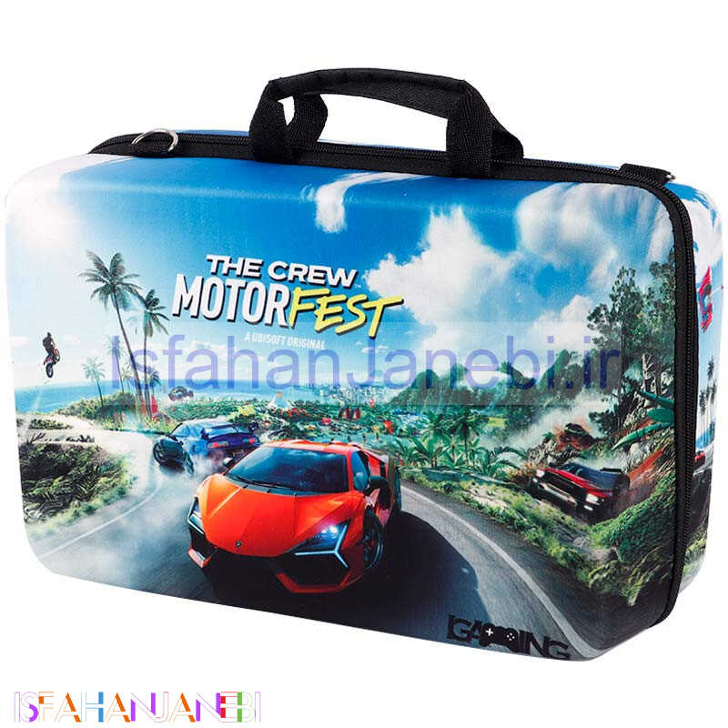 اصفهان جانبی-کیف کنسول بازی PS5 Slim طرح The Crew Motorfest کد 2