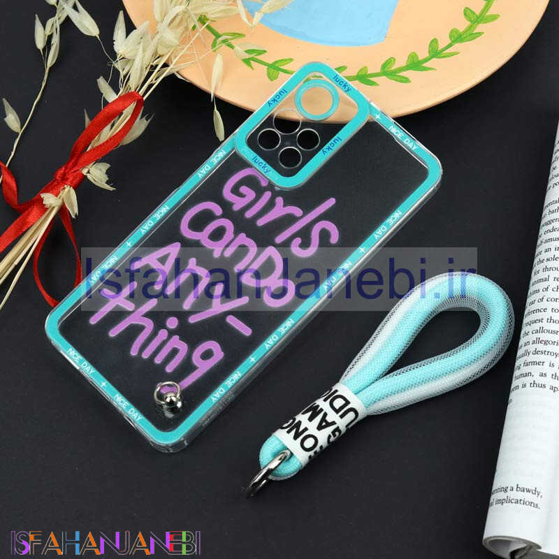 اصفهان جانبی-قاب طرحدار Girls Can Do محافظ لنزدار + بند آویز لنیارد Xiaomi Poco M4 Pro