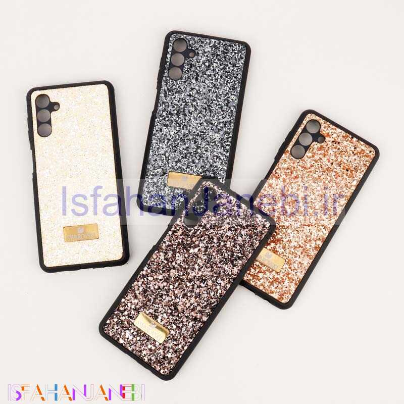 اصفهان جانبی-قاب شاینی Swarovski سامسونگ Galaxy A13 5G / A04s محافظ لنزدار