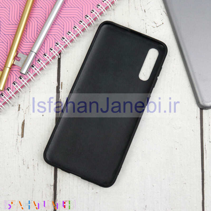 اصفهان جانبی-قاب چرمی پوست ماری Samsung Galaxy A50s سرمه ای