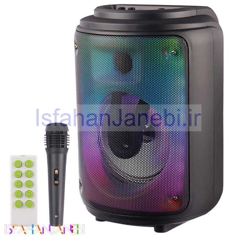 اصفهان جانبی-اسپیکر بلوتوثی رم و فلش خور KTS-1746 + میکروفون و ریموت کنترل