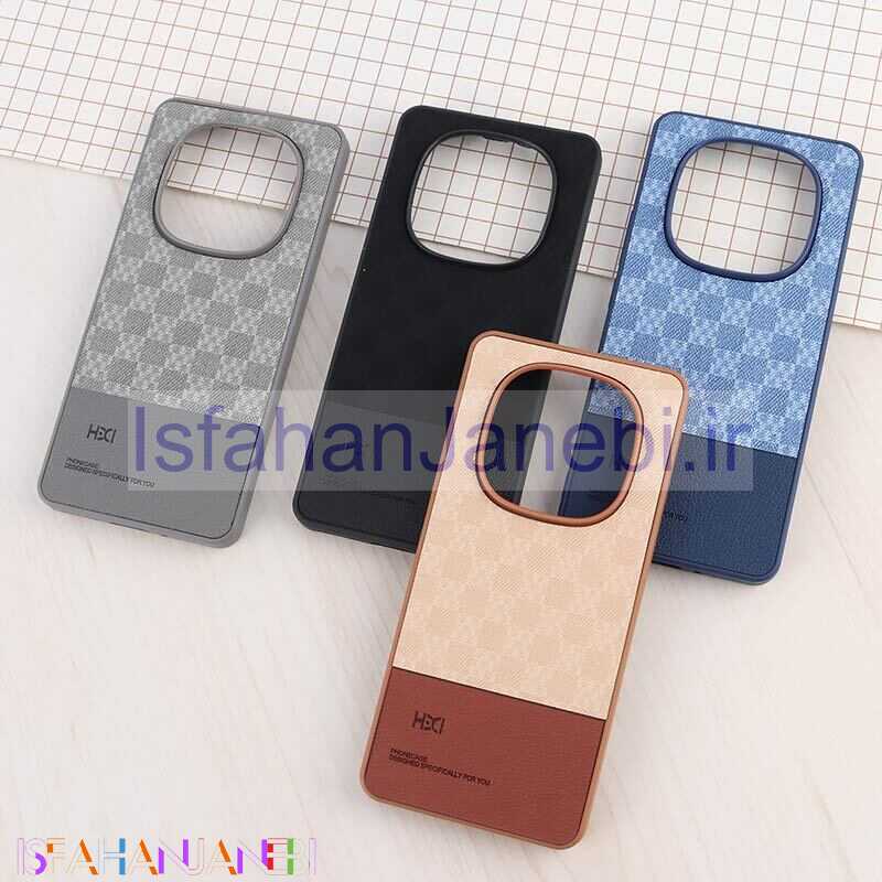 اصفهان جانبی-قاب چرمی HDCI شیائومی Redmi Note 14 Pro 5G دو تکه طرح دار