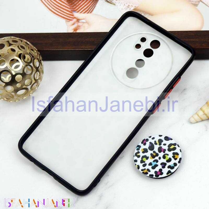 اصفهان جانبی-قاب PC محافظ لنز دار طرح پلنگی + پاپ سوکت Xiaomi Redmi Note 8 Pro