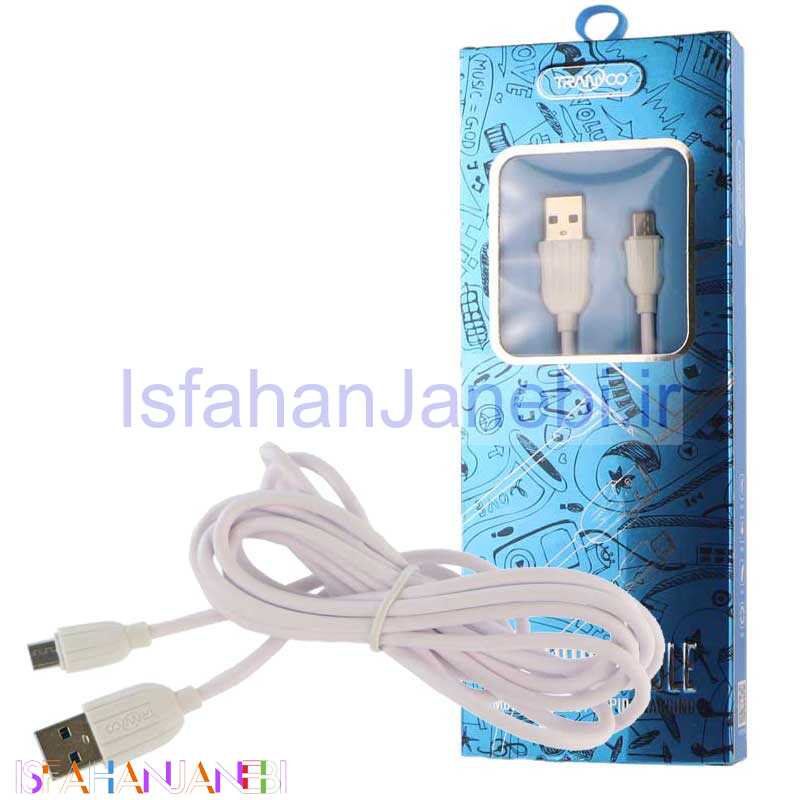 اصفهان جانبی-کابل میکرو یو اس بی Tranyoo X2 2.1A 2m