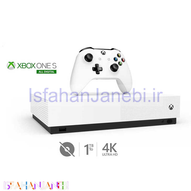 اصفهان جانبی-کنسول بازی مایکروسافت Xbox One S 1TB All Digital Game Pass