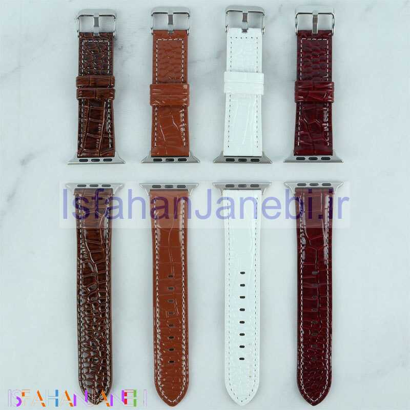 اصفهان جانبی-بند اپل واچ چرمی Watch Band سایز 42/44/45/49 میلی متری کد 2