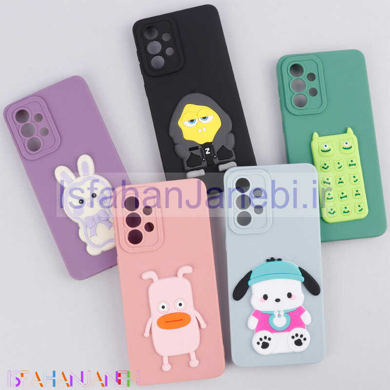 اصفهان جانبی-قاب سیلیکونی عروسکی برجسته محافظ لنزدار Samsung Galaxy A33 5G