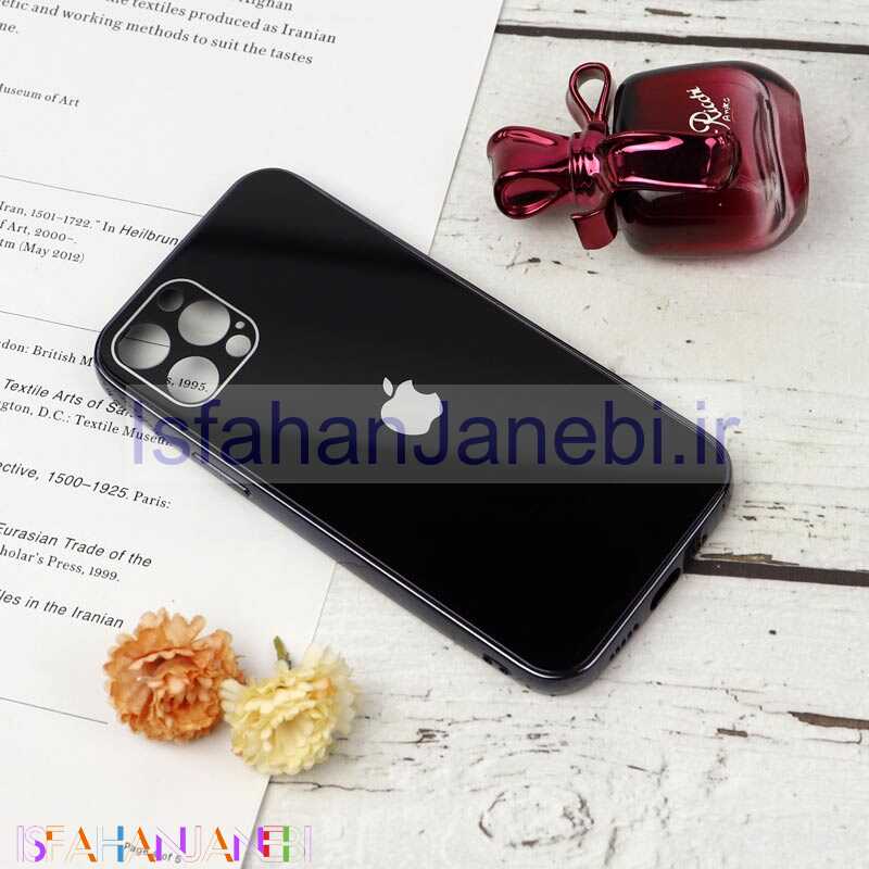 اصفهان جانبی-قاب محافظ لنزدار My Case پشت گلسی iPhone 12 Pro مشکی