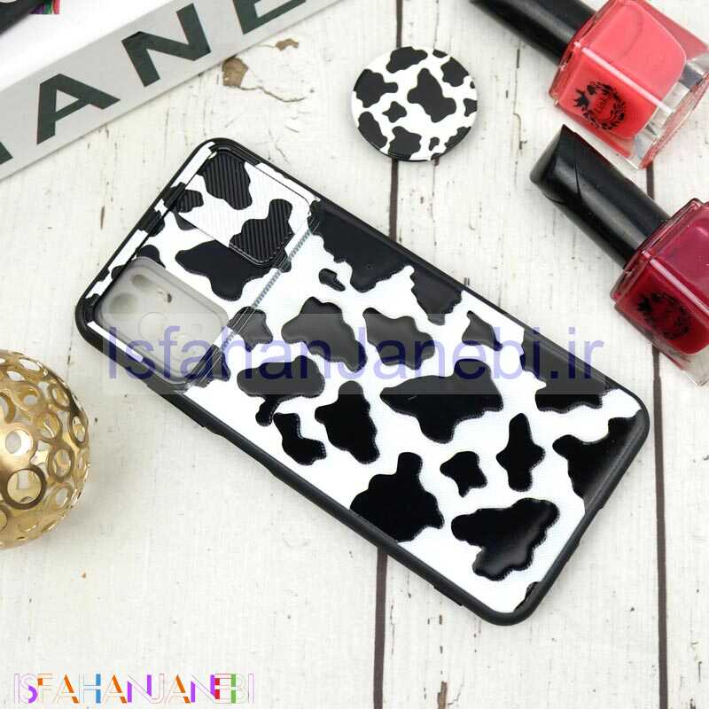 اصفهان جانبی-قاب طرحدار محافظ لنزدار کشویی + پاپ سوکت طرح سیاه و سفید شیائومی Poco M3 Pro سری B