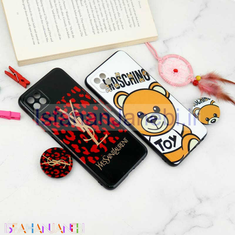 اصفهان جانبی-قاب فانتزی طرحدار محافظ لنزدار + پاپ سوکت Samsung Galaxy A22 5G سری T