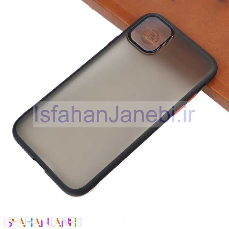 اصفهان جانبی-قاب PC مات محافظ لنز دار iPhone 11 مشکی