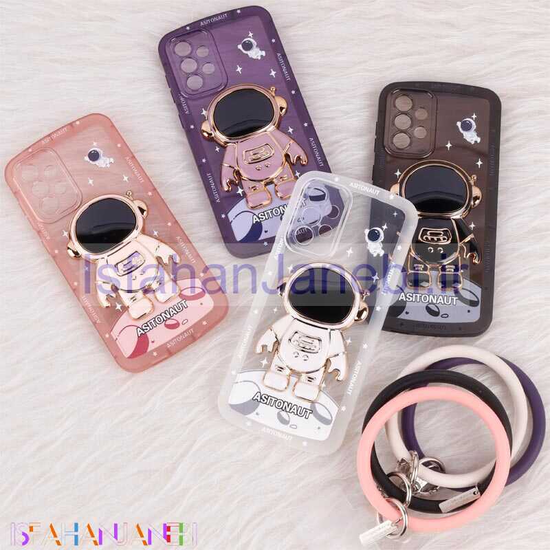 اصفهان جانبی-قاب استند آدمکی محافظ لنزدار + آویز دستی Samsung Galaxy A73