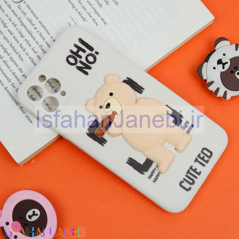 اصفهان جانبی-قاب سیلیکونی خرس TED محافظ لنزدار iPhone 11 Pro Max