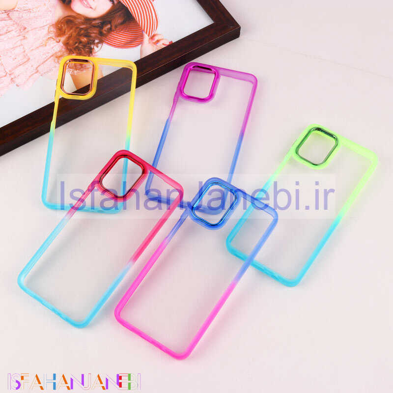 اصفهان جانبی-قاب PC شفاف متال ایرون دو رنگ Samsung Galaxy A12