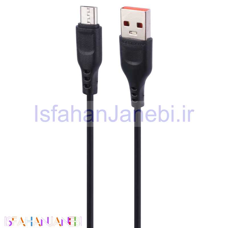 اصفهان جانبی-کابل میکرو یو اس بی فست شارژ Vdenmenv D01V 2.4A 0.9m شرینک