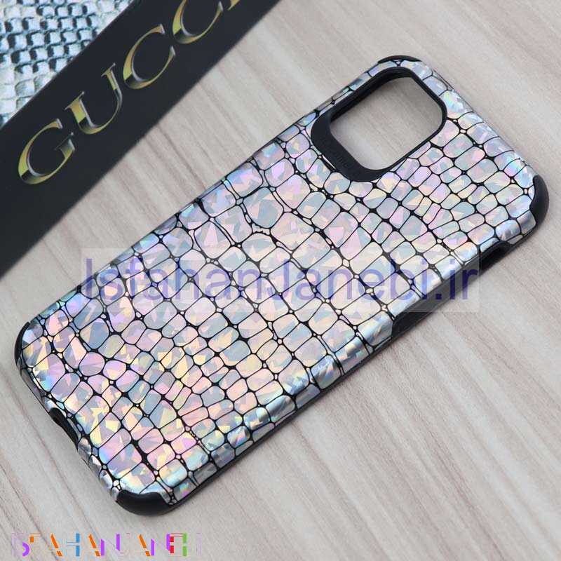 اصفهان جانبی-قاب چرمی پوست ماری هفت رنگ iPhone 11 Pro