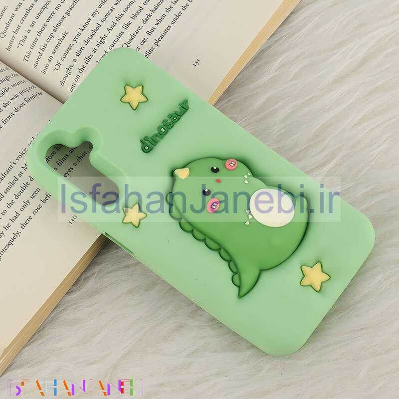 اصفهان جانبی-قاب سیلیکونی فیجت دار سامسونگ Galaxy A15 برجسته طرح Dinosaur