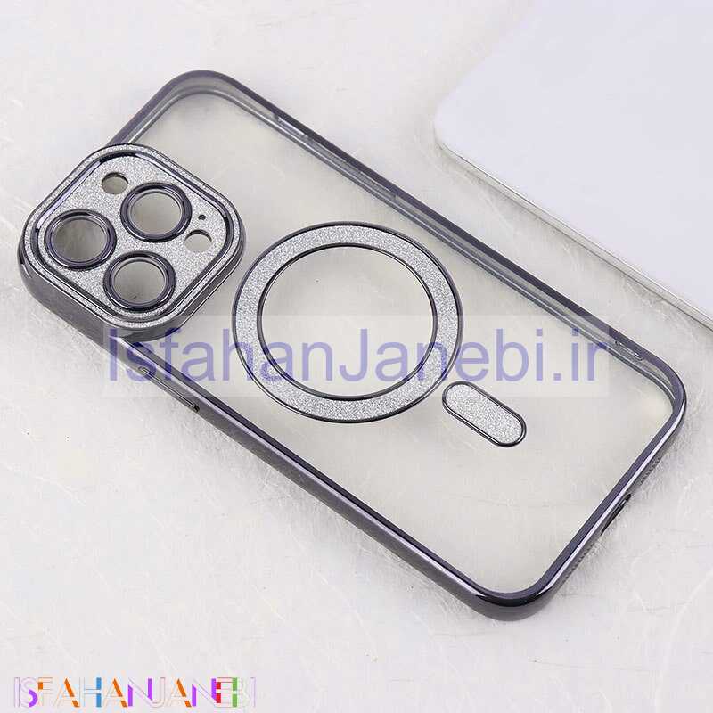 اصفهان جانبی-قاب اکلیلی مگ سیف آیفون iPhone 14 Pro Max محافظ لنزدار