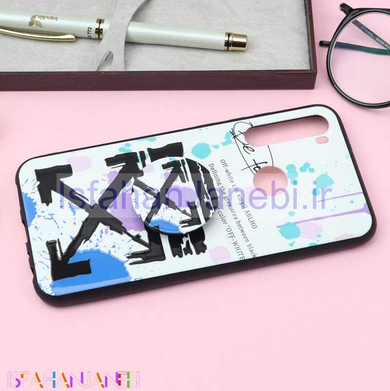 اصفهان جانبی-قاب فانتزی برجسته + پاپ سوکت کد17 شیائومی Redmi Note 8