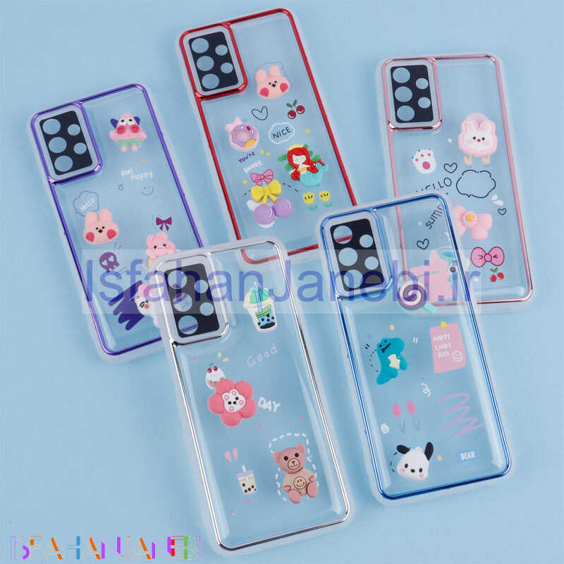 اصفهان جانبی-قاب شفاف عروسک برجسته محافظ لنزدار Samsung Galaxy A13 4G