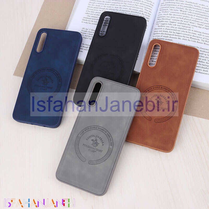 اصفهان جانبی-قاب چرمی Polo & Racquet Club سامسونگ Galaxy A70 / A70s طرح مگ سیف