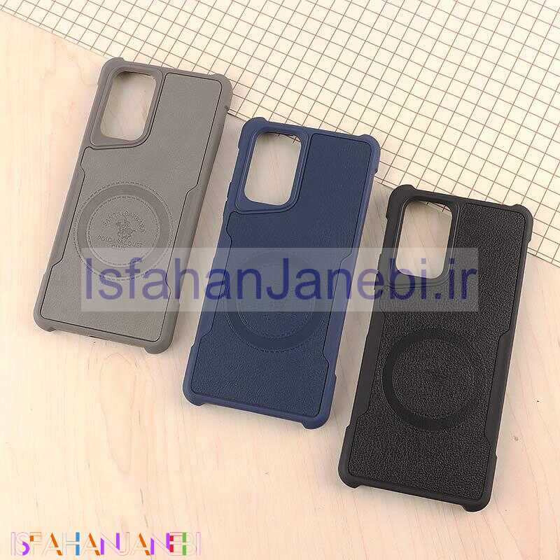 اصفهان جانبی-قاب چرمی Polo Racquet Club شیائومی Redmi Note 10 Pro 4G