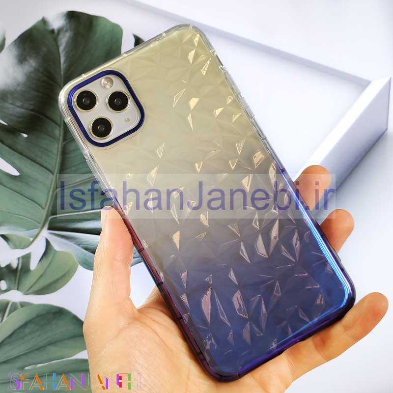 اصفهان جانبی-قاب یخی سه بعدی iPhone 11 Pro Max بنفش تیره