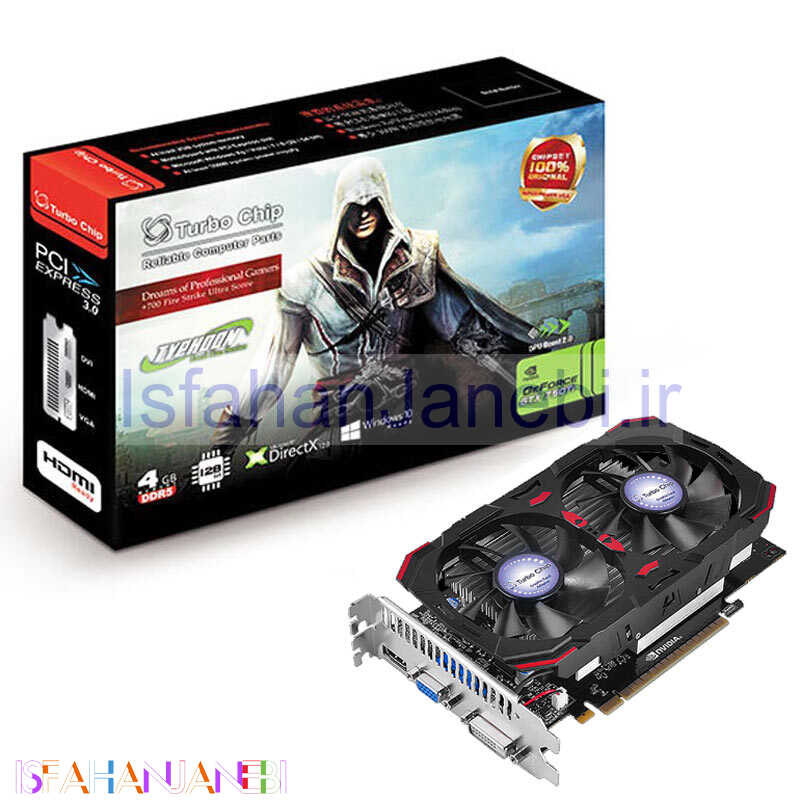 اصفهان جانبی-کارت گرافیک Turbo Chip GTX 750Ti 4GB GDDR5 128bit