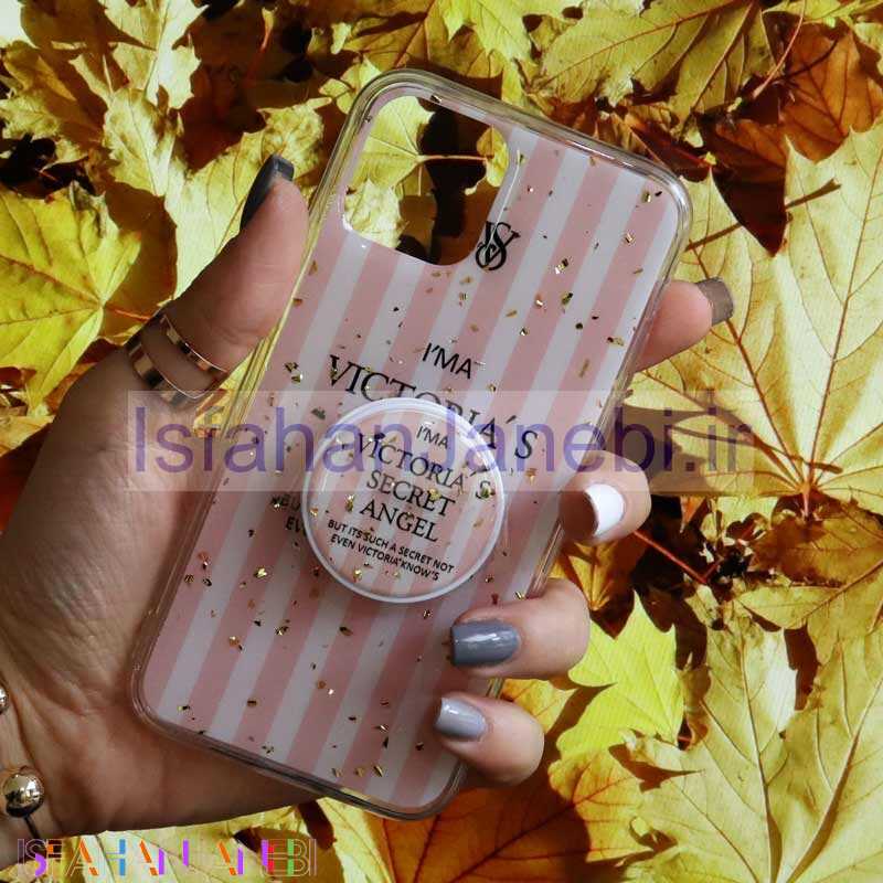 اصفهان جانبی-قاب رنگین کمانی پاپ سوکت دار خرچنگی کد1 آیفون iPhone 11 Pro