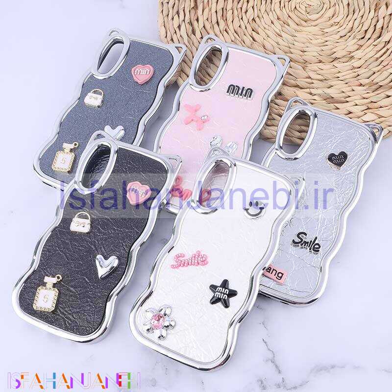 اصفهان جانبی-قاب چرمی موج دار سامسونگ Galaxy A30s / A50 / A50s برجسته گوش دار