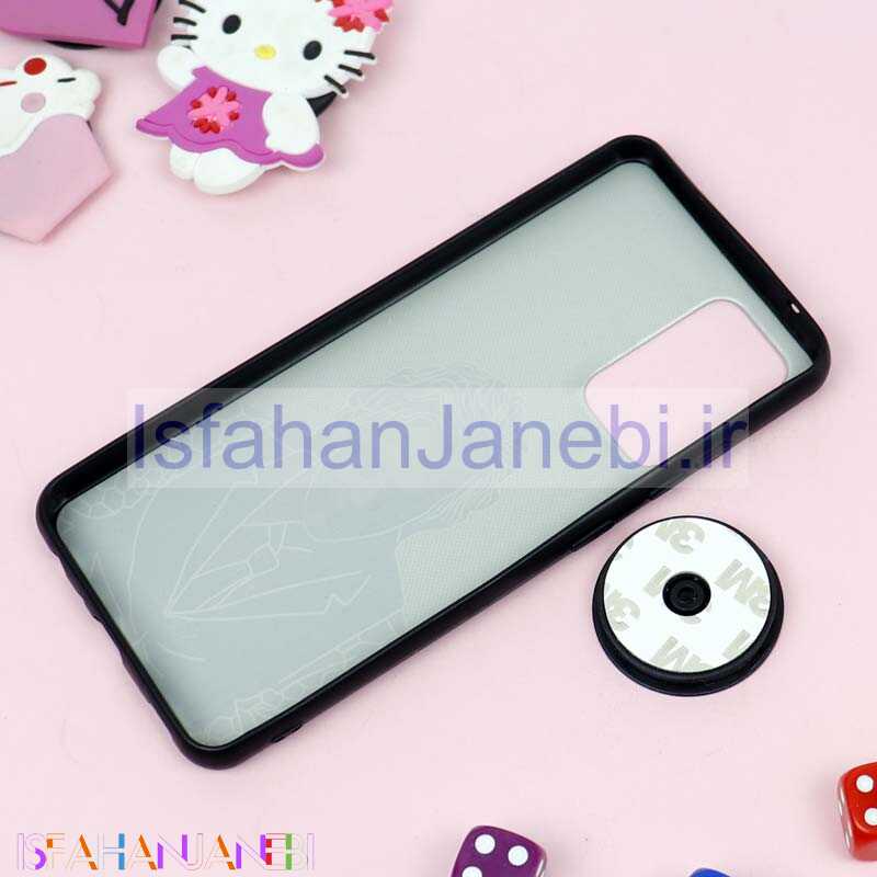 اصفهان جانبی-قاب فانتزی برجسته + پاپ سوکت طرح گربه سامسونگ A52 سری D