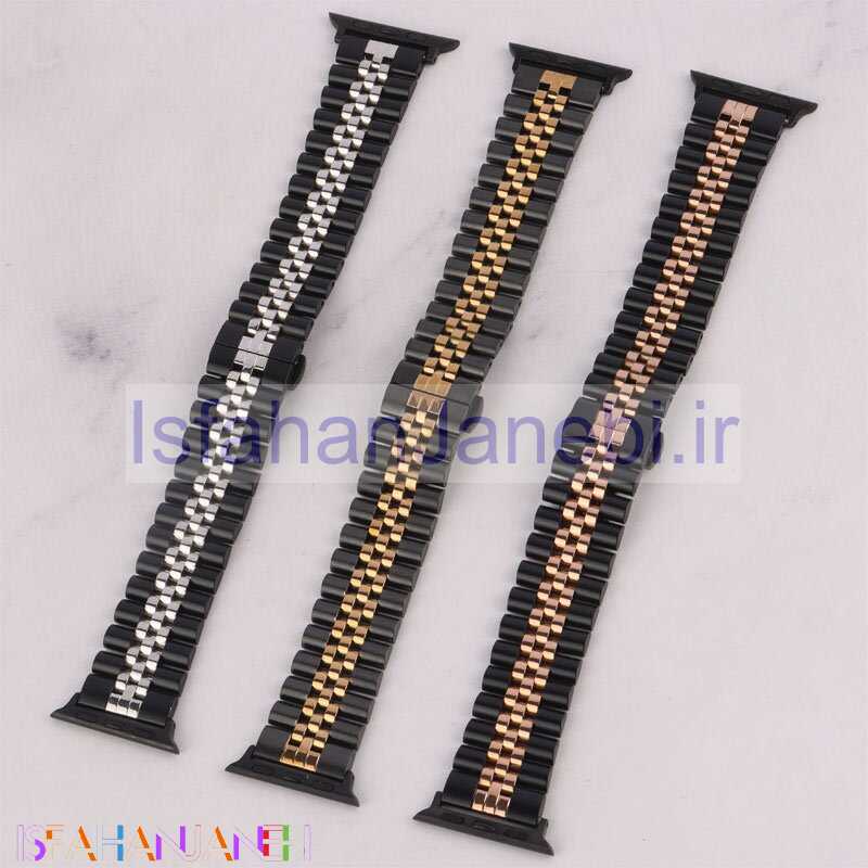 اصفهان جانبی-بند اپل واچ رولکسی 5 بید سایز 38/40/41 میلی متری کد 3