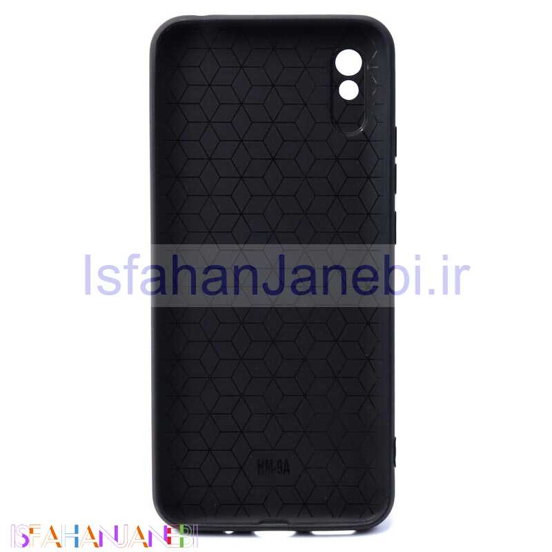 اصفهان جانبی-قاب ژله ای شطرنجی محافظ لنز دار Xiaomi Redmi 9A مشکی