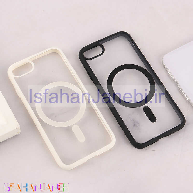 اصفهان جانبی-قاب PC مگ سیف آیفون iPhone 7 / 8 / SE 2020 دور رنگی