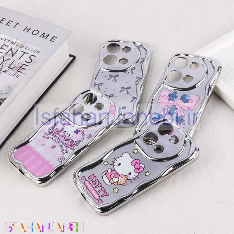 اصفهان جانبی-قاب آینه ای شیائومی Redmi Note 13 Pro 4G محافظ لنزدار براق طرح دار