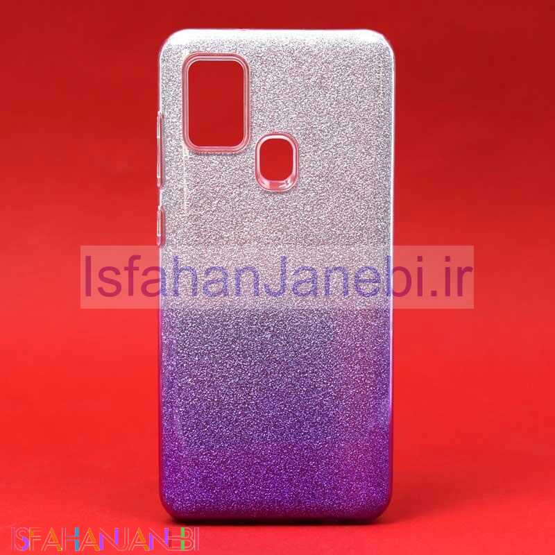 اصفهان جانبی-قاب اکلیلی Samsung A21s سفید بنفش