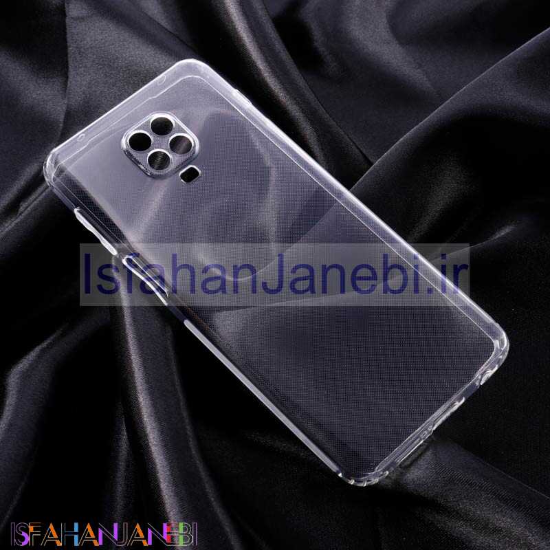 اصفهان جانبی-قاب ژله ای ساده بی رنگ محافظ لنزدار Xiaomi Redmi Note 9s