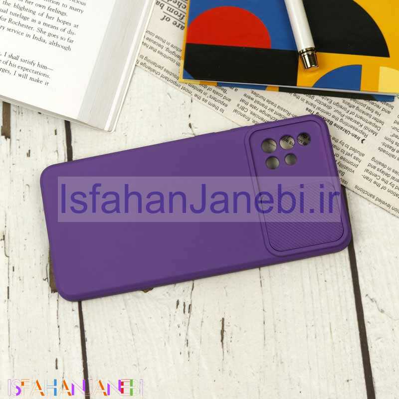 اصفهان جانبی-قاب سیلیکونی محافظ لنزدار کشویی سامسونگ A51