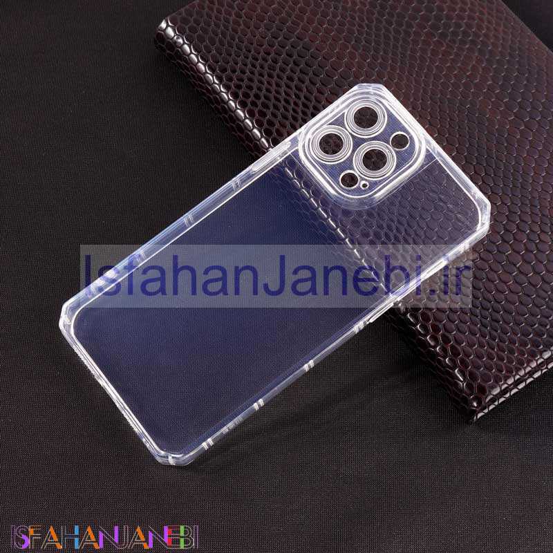 اصفهان جانبی-قاب ژله ای بی رنگ محافظ لنزدار iPhone 13 Pro Max