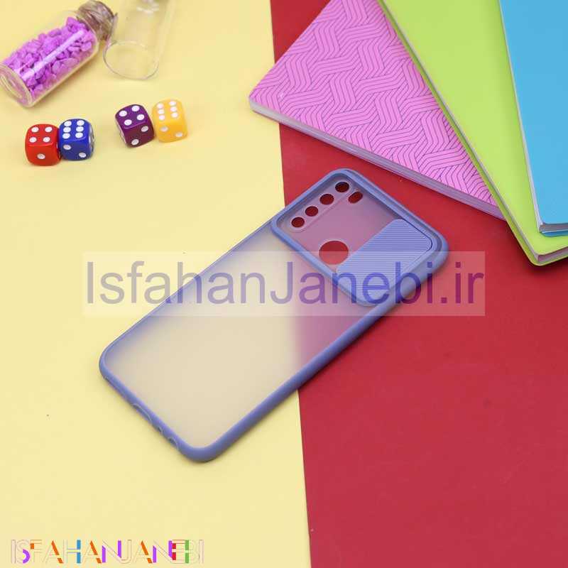 اصفهان جانبی-قاب PC مات محافظ لنز دار کشویی Xiaomi Redmi Note 8