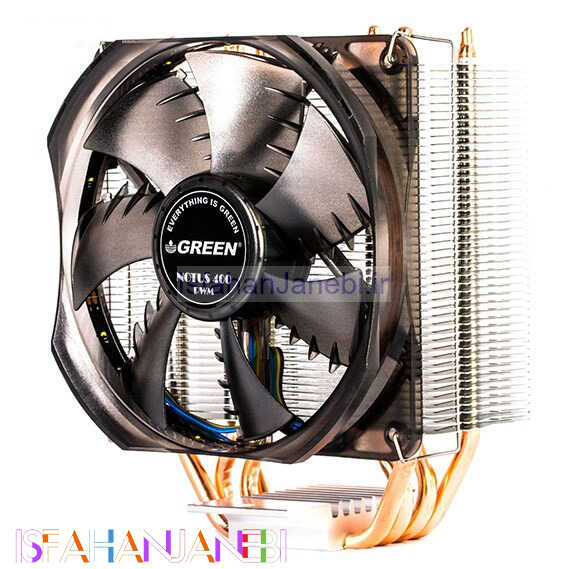 اصفهان جانبی-فن خنک کننده CPU گرین Green NOTUS 400-PWM