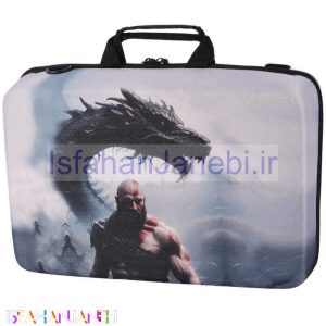 اصفهان جانبی-کیف کنسول بازی PS5 Slim طرح God of War کد 4