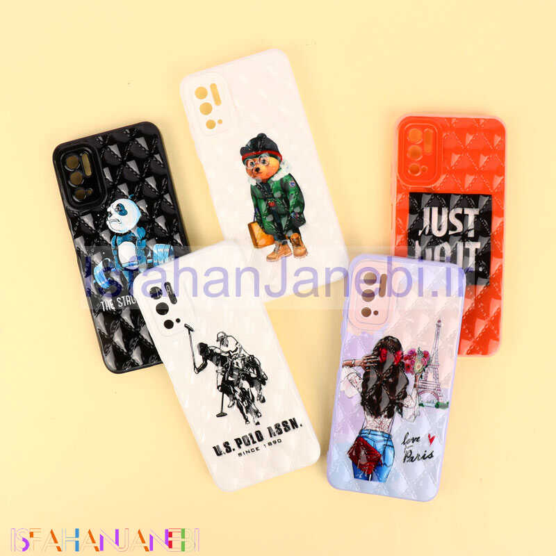 اصفهان جانبی-قاب طرحدار فانتزی پافر محافظ لنزدار Xiaomi Redmi Note 10 5G