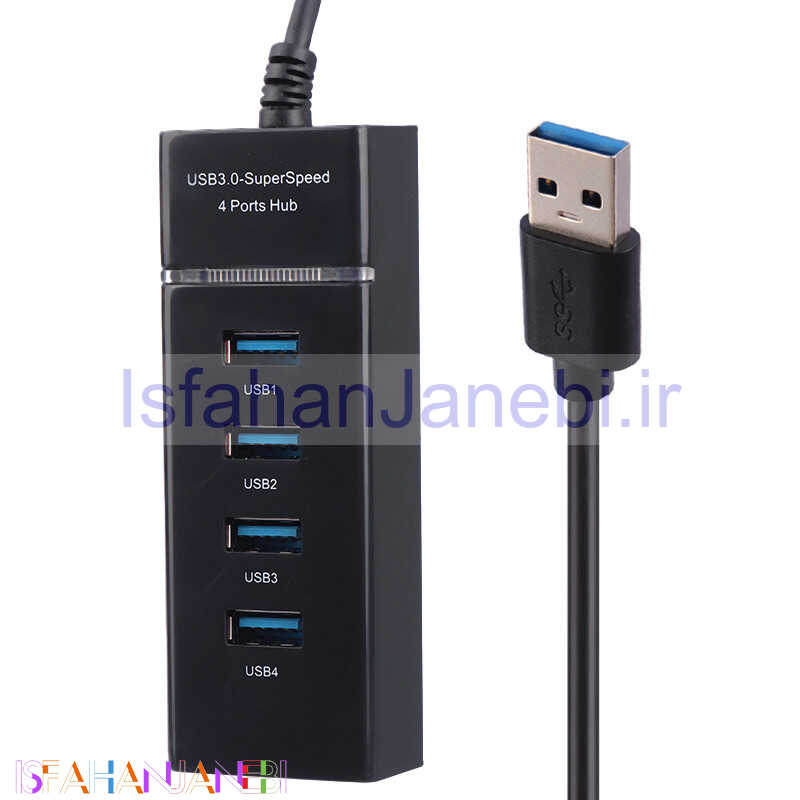 اصفهان جانبی-هاب 4 پورت USB3.0 گریت 303