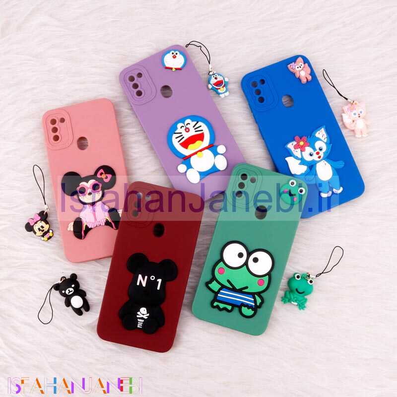 اصفهان جانبی-قاب عروسکی برجسته محافظ لنزدار Samsung Galaxy A11 + آویز