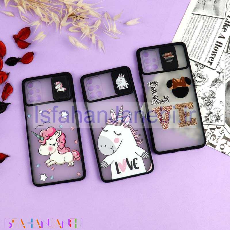 اصفهان جانبی-قاب محافظ لنز دار کشویی طرحدار دخترانه Samsung M51 سری B