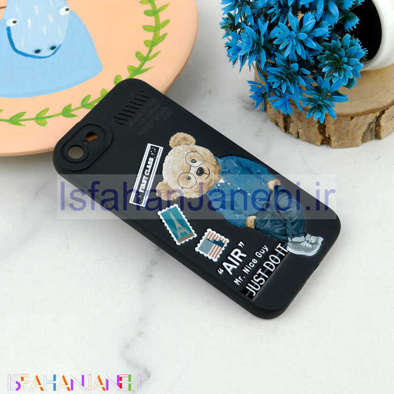 اصفهان جانبی-قاب سیلیکونی طرحدار محافظ لنزدار iPhone 7/8