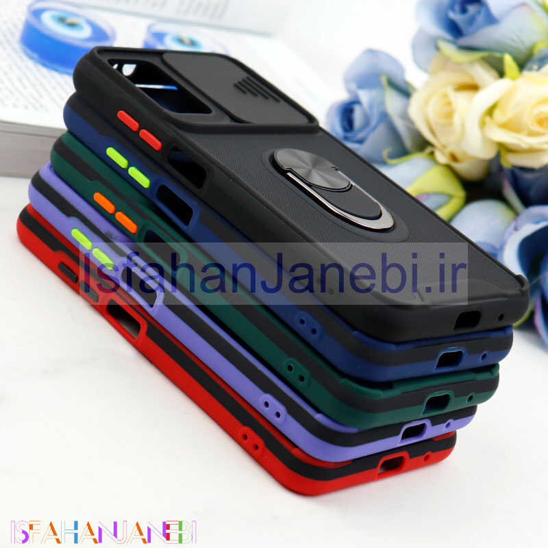 اصفهان جانبی-قاب ضد ضربه محافظ لنزدار کشویی هولدر دار بتمن کلاسیک Xiaomi Poco M3