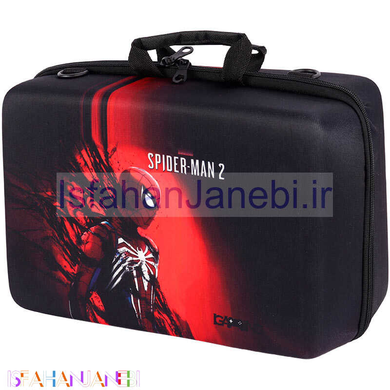 اصفهان جانبی-کیف کنسول بازی PS5 Slim طرح Spider Man 2 کد 4